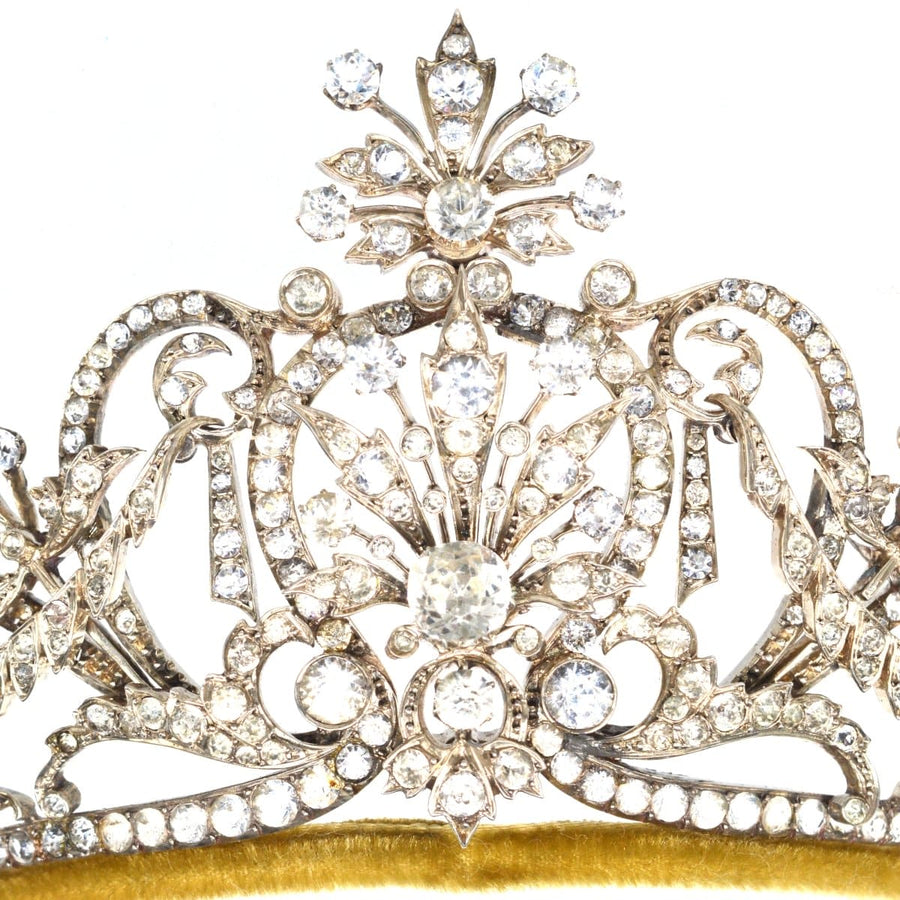 Late Victorian Silver Paste Tiara