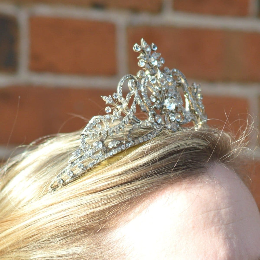 Late Victorian Silver Paste Tiara