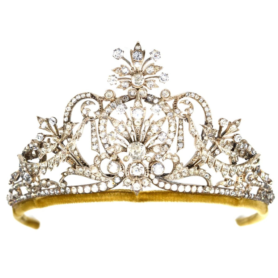 Late Victorian Silver Paste Tiara