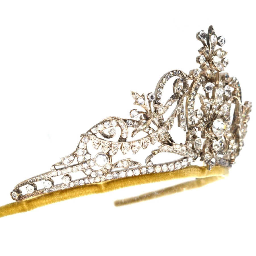Late Victorian Silver Paste Tiara