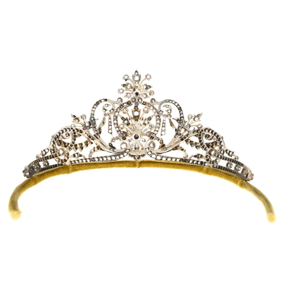 Late Victorian Silver Paste Tiara