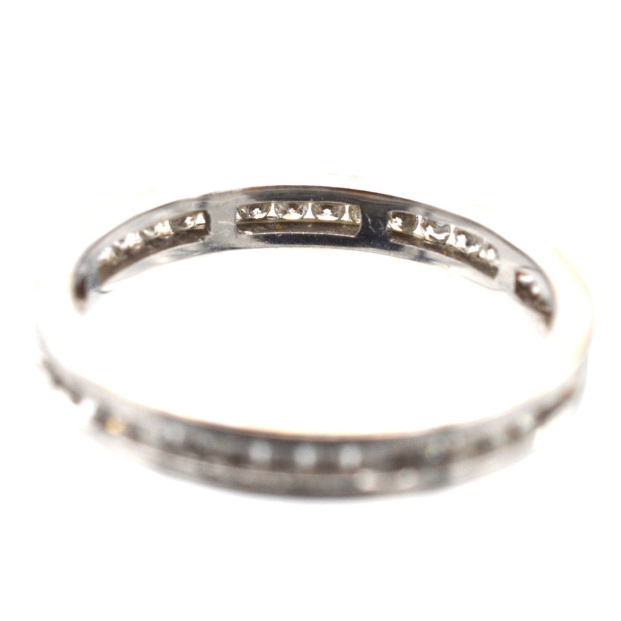 Modern 18ct White Gold Diamond Channel Setting Eternity Ring | Parkin and Gerrish | Antique & Vintage Jewellery