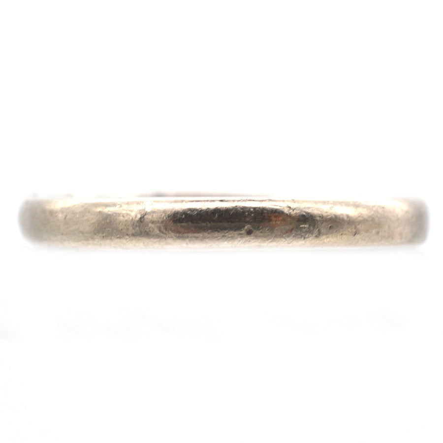 Modern 18ct White gold Wedding Ring (2.2mm) | Parkin and Gerrish | Antique & Vintage Jewellery