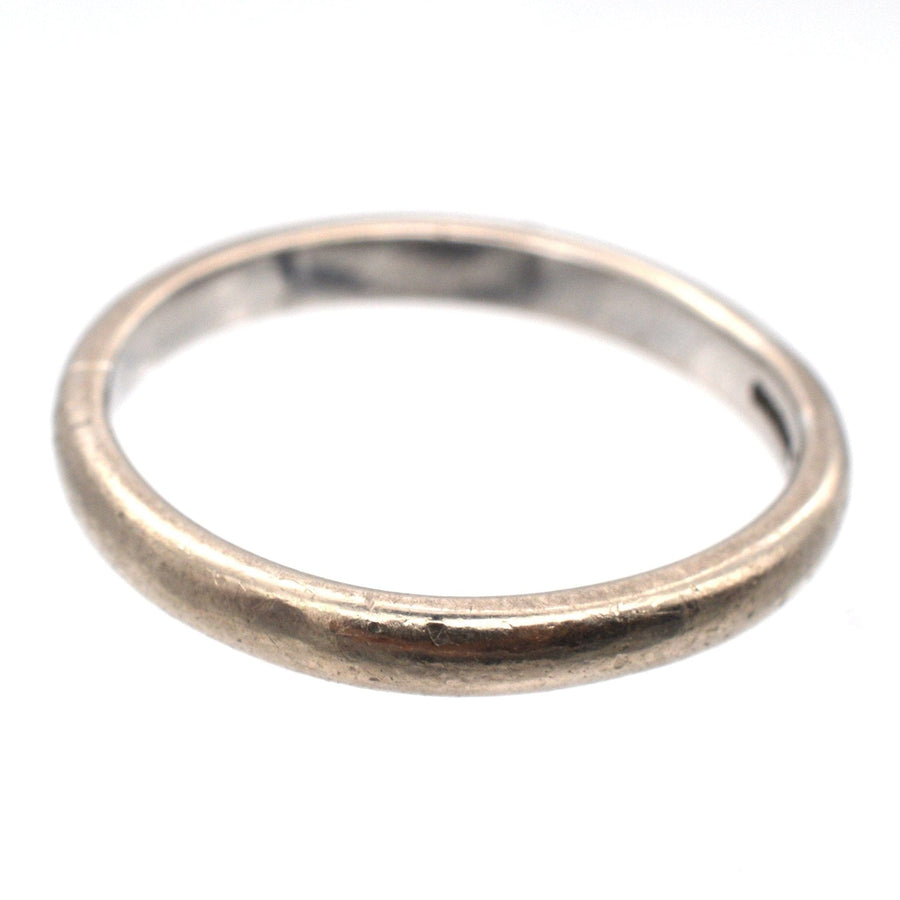 Modern 18ct White gold Wedding Ring (2.2mm) | Parkin and Gerrish | Antique & Vintage Jewellery