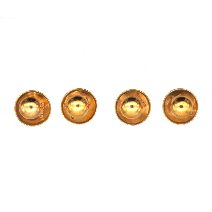 Modern 9ct Gold Dress Studs | Parkin and Gerrish | Antique & Vintage Jewellery