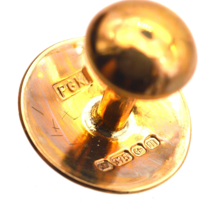 Modern 9ct Gold Dress Studs | Parkin and Gerrish | Antique & Vintage Jewellery