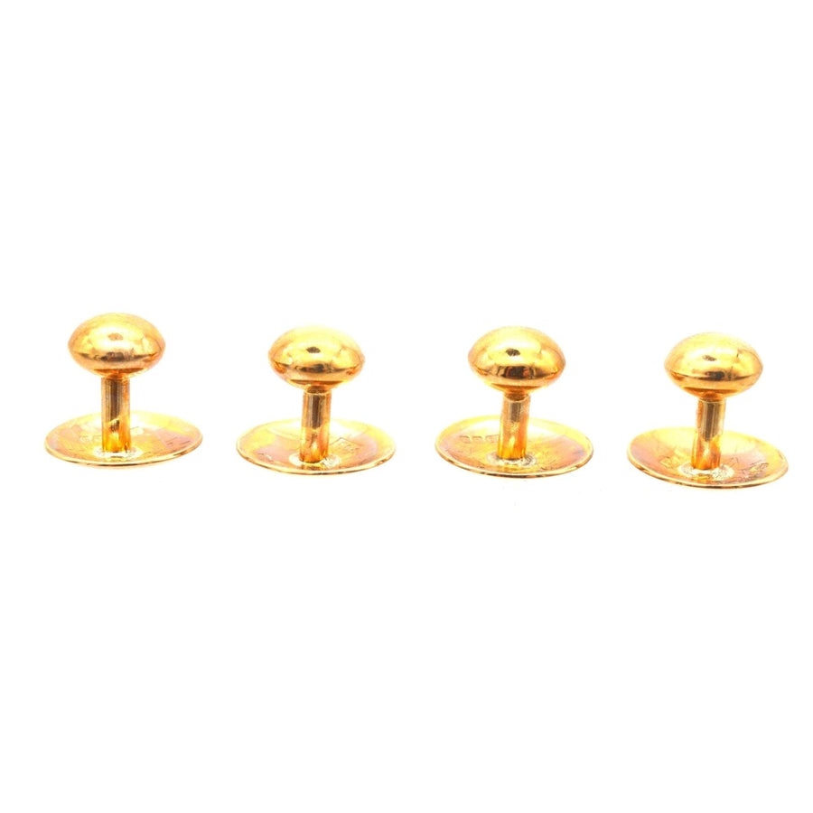 Modern 9ct Gold Dress Studs | Parkin and Gerrish | Antique & Vintage Jewellery