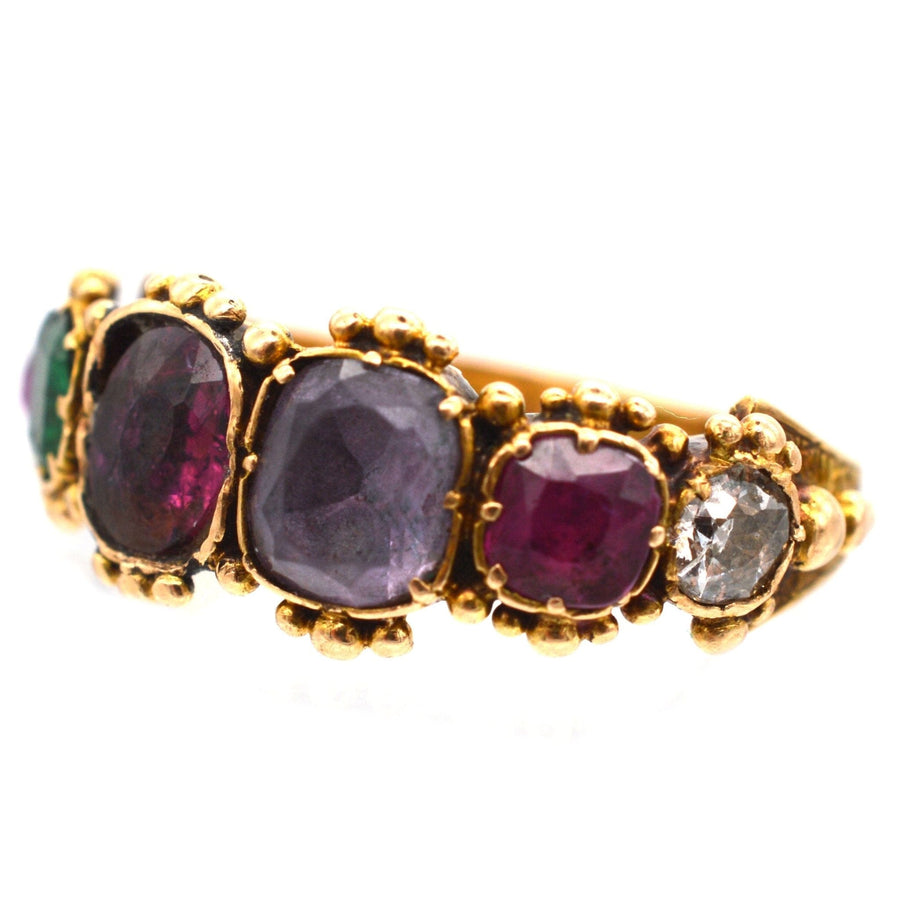 Regency 15ct Gold Acrostic Ring Spelling Regard