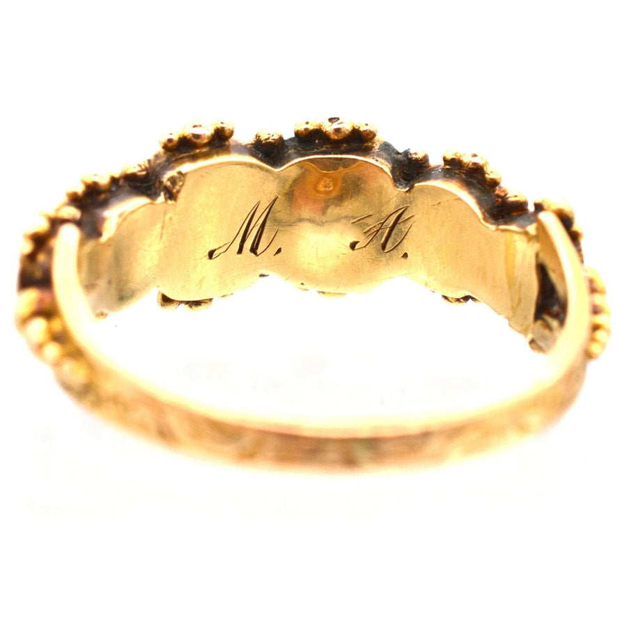 Regency 15ct Gold Acrostic Ring Spelling Regard