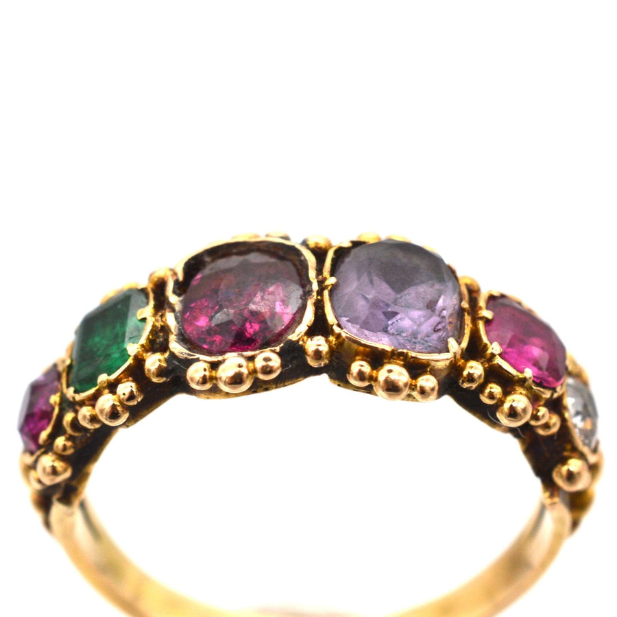 Regency 15ct Gold Acrostic Ring Spelling Regard