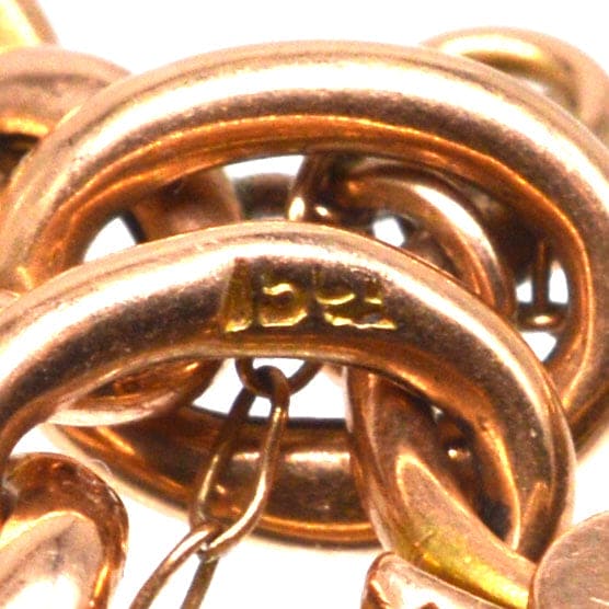 Small Edwardian 15ct Gold Child's Curb Bracelet with Heart Lock | Parkin and Gerrish | Antique & Vintage Jewellery