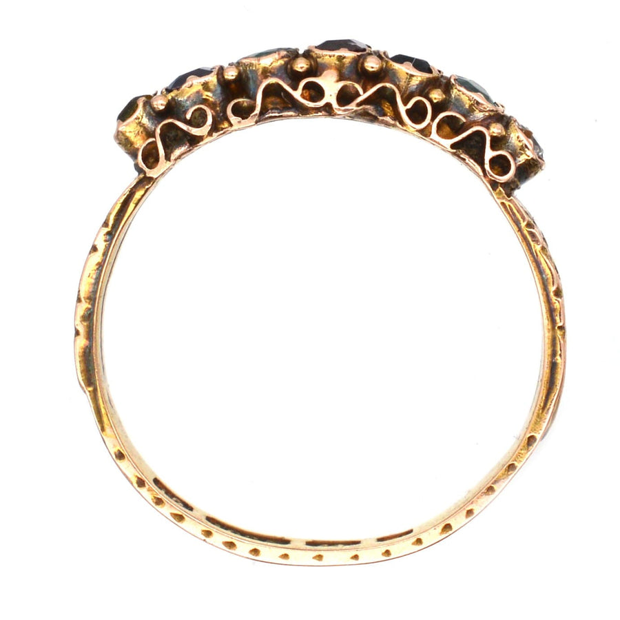 Victorian 15ct Gold Acrostic Ring Spelling 'Dearest'