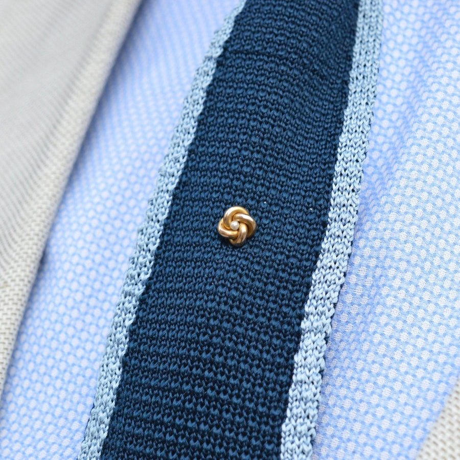Victorian 15ct Gold Knot and Pearl Tie Pin | Parkin and Gerrish (UK)