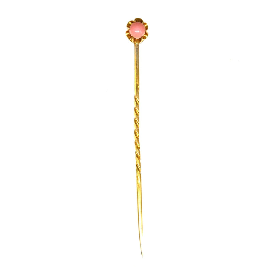 Victorian 18ct Gold Certificated Conch Pearl Tie Pin | Parkin and Gerrish (UK)