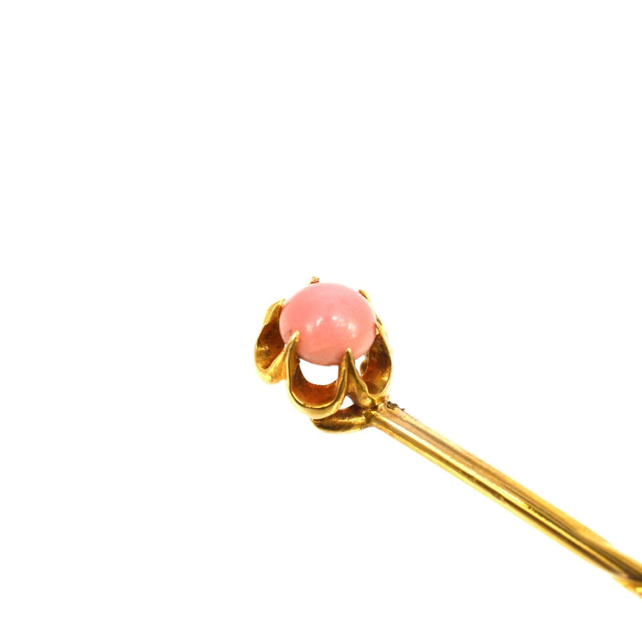 Victorian 18ct Gold Certificated Conch Pearl Tie Pin | Parkin and Gerrish (UK)