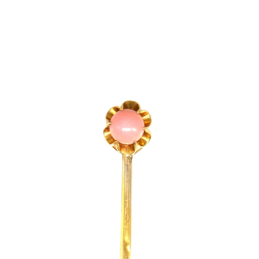 Victorian 18ct Gold Certificated Conch Pearl Tie Pin | Parkin and Gerrish (UK)