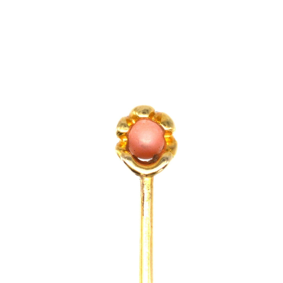 Victorian 18ct Gold Certificated Conch Pearl Tie Pin | Parkin and Gerrish (UK)