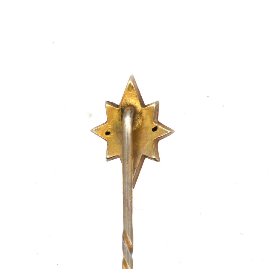 Victorian 9ct Gold, Turquoise Star Tie Pin