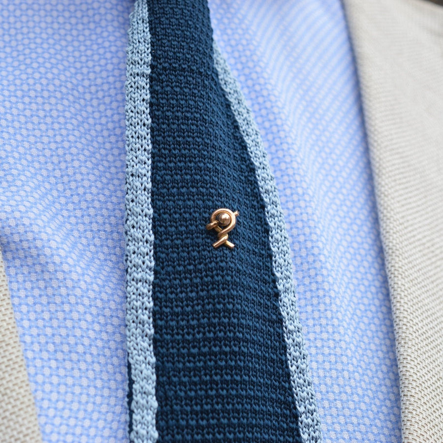 Victorian 9ct Gold Twist Knot Tie Pin