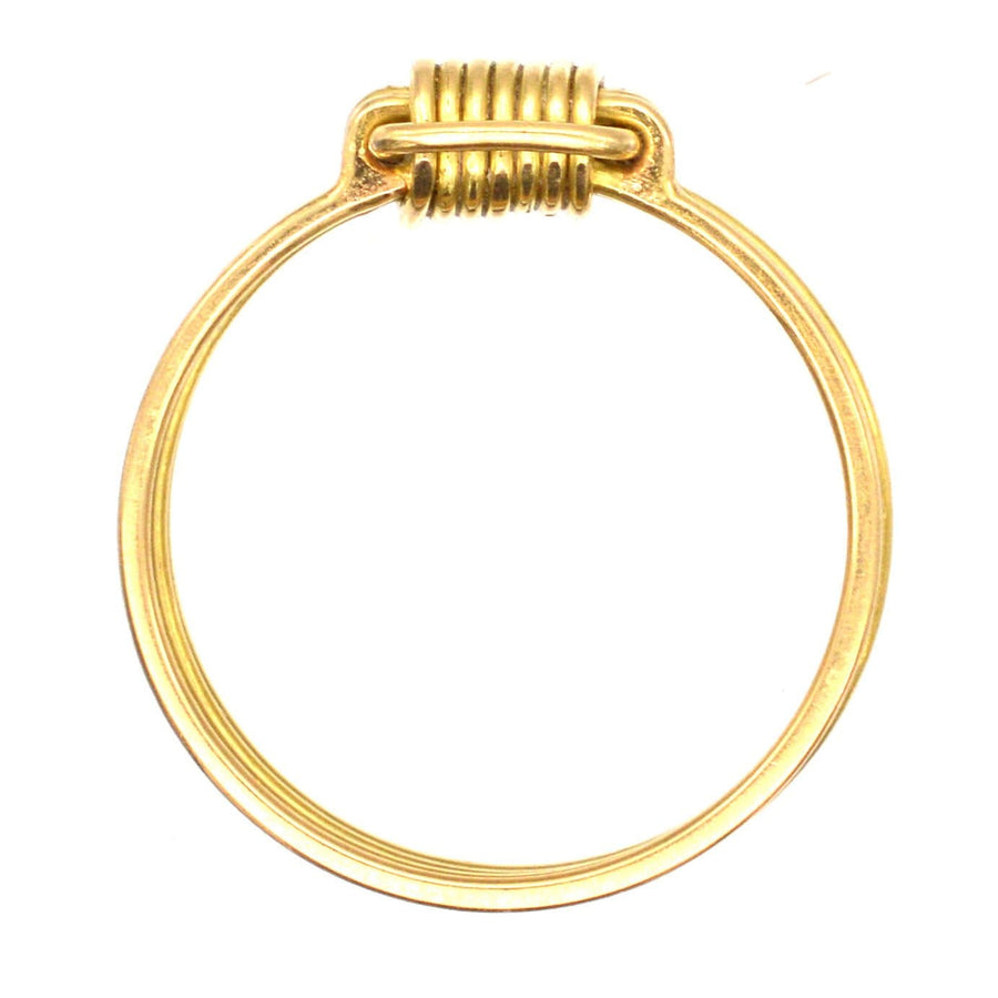 Victorian Roman Revival 18ct Gold Coiled Wire Knot Ring | Parkin and Gerrish | Antique & Vintage Jewellery