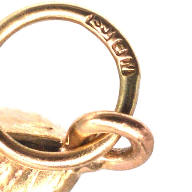 Vintage 9ct Gold Mussel Shell Charm / Pendant | Parkin and Gerrish | Antique & Vintage Jewellery