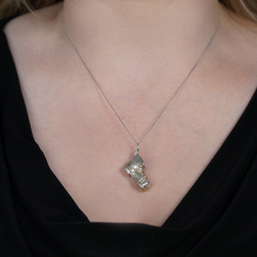 Vintage Silver Boot Pendant Charm | Parkin and Gerrish | Antique & Vintage Jewellery
