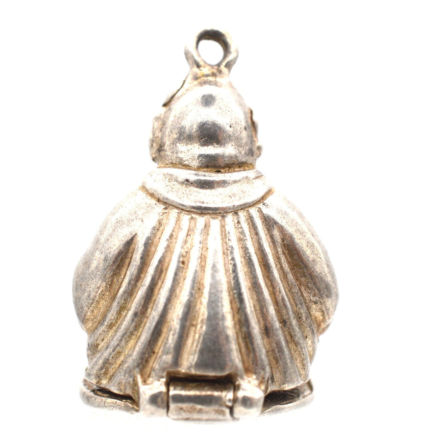 Vintage silver Buddha pendant opening from the bottom, unique charm for Buddhist followers, circa 1970s.