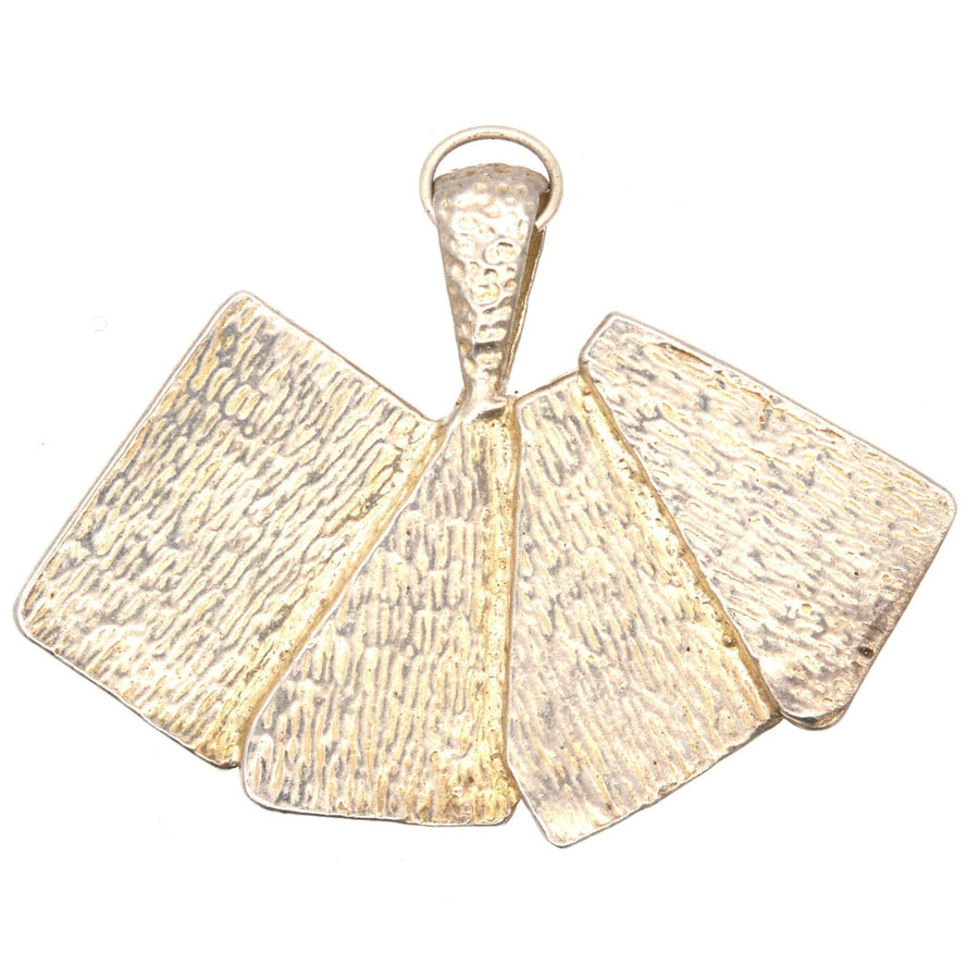 Vintage silver pendant featuring four aces playing cards in club, diamond, heart, and spade design for poker lovers.